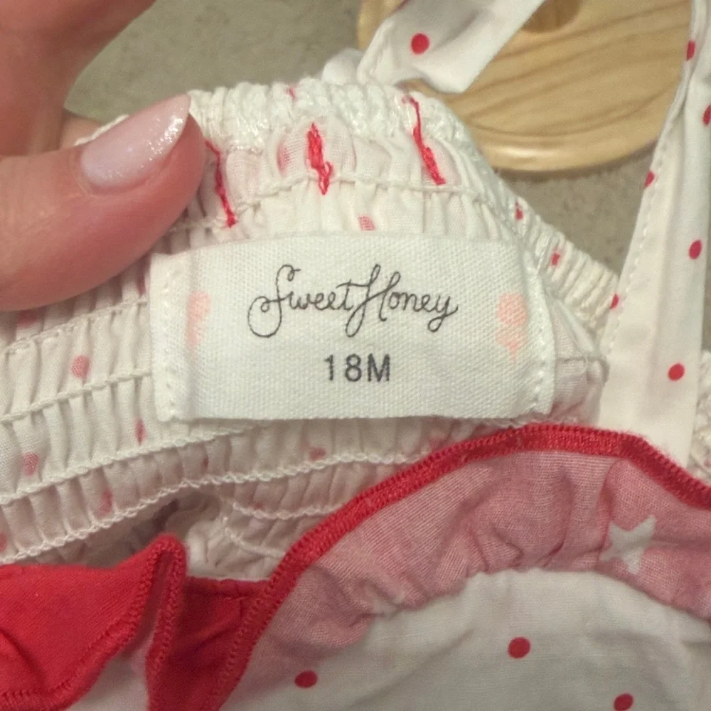 SweetHoney Red and White Polka Dot Dress